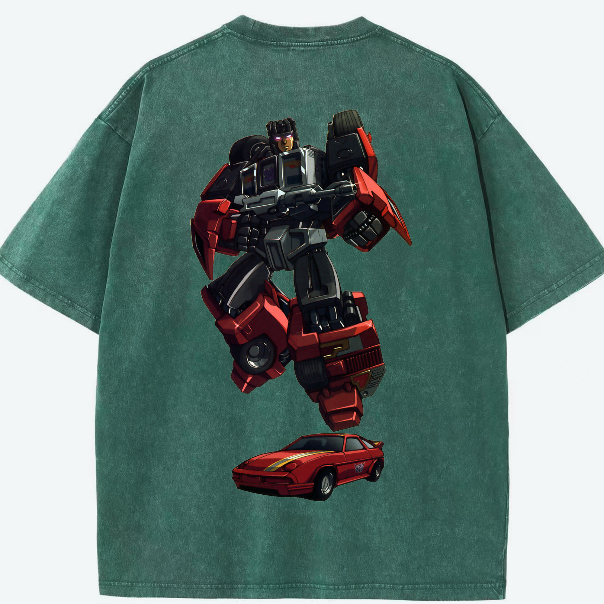 （画像用）  綿100% ヴィンテージ風 半袖Tシャツ（背面プリント）